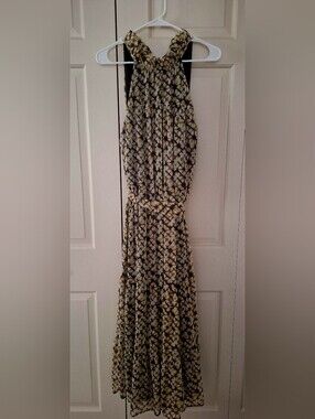 BANANA REPUBLIC SZ L, Sleeveless Maxi Dress "Tie-Dye" Print